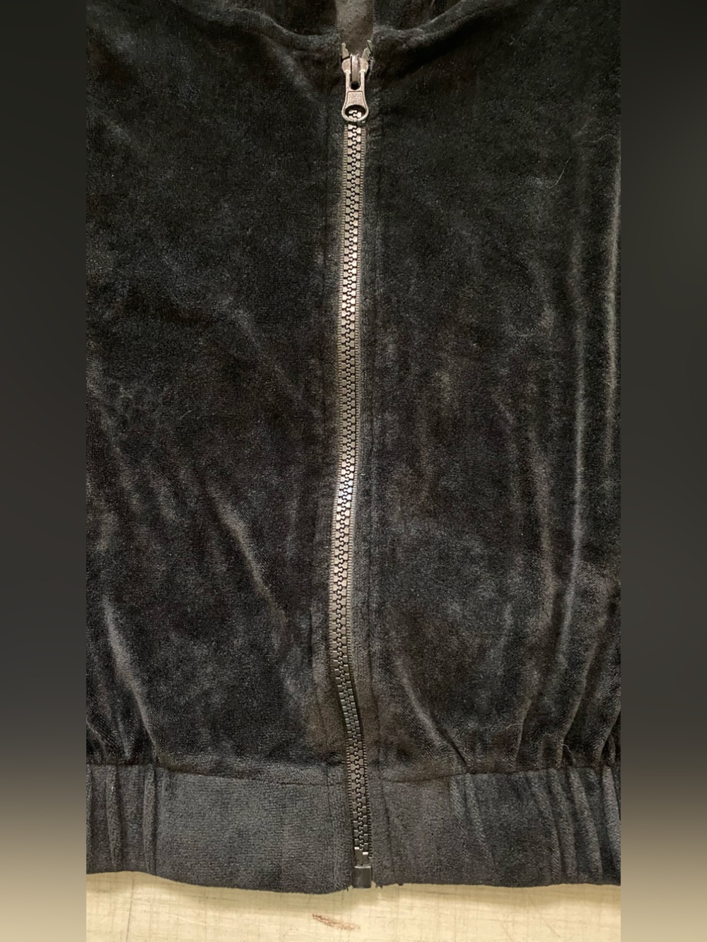 eye candy Black Velour Bomber Hoodie Jacket - Picture 6 of 11